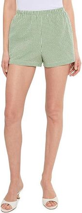 Show me your Mumu Maren Shorts Womens Shorts Field Green Gingham : 2XL, Cotton