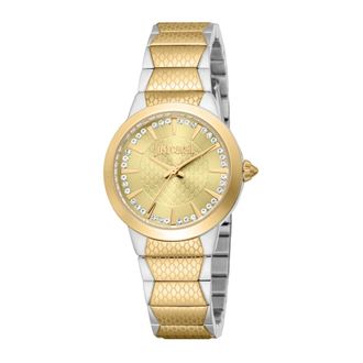 Just Cavalli Passione Two Tones YG Champagne - Dames - Horloges - Grijs - ONE Size - Accessoires