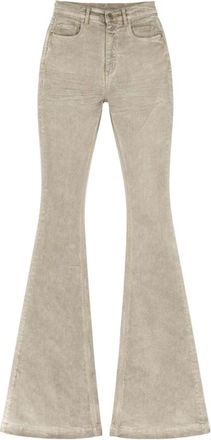 Rick Owens Flared Jeans - Dames - Flared Jeans - Beige - W28 - Katoen - Jeans