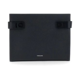 Ferragamo Heren, Accessoires, Zwart, Maat: ONE Size Leer