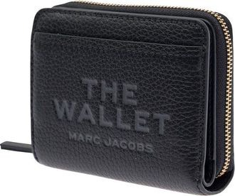 Marc Jacobs Womens Wallet The Mini Black Pebbled Leather