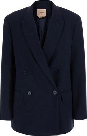 Twinset Donna, Giacche, Blu, XS, new