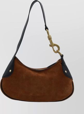 Mulberry suede shoulder bag metal hardware