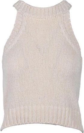 Wild Cashmere Maglia - Dames - Ronde hals truien - Wit - 2XS - Truien & Vesten