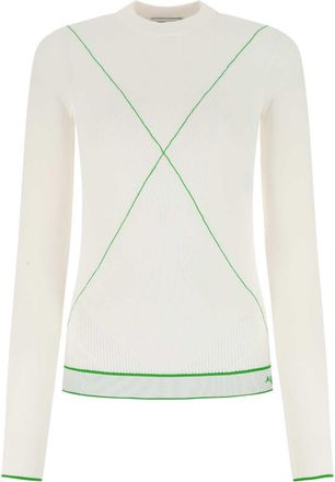 Bottega Veneta Womens White Viscose Blend Sweater - Ivory - Size X-Small