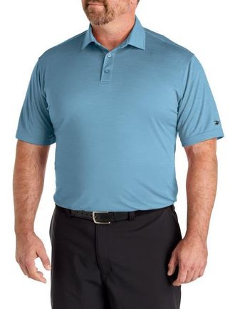 Reebok Big & Tall Performance Heather Polo Shirt in Warped Blue at Nordstrom, Size Xx-Large