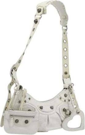 Balenciaga Pre-owned Shoulder Bags, female, White, Size: ONE SIZE Pre-owned Vintage Shoulder Bag