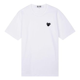 Comme Des Gar&ccedil;ons Heart T-Shirt White AZ-T064-051-2