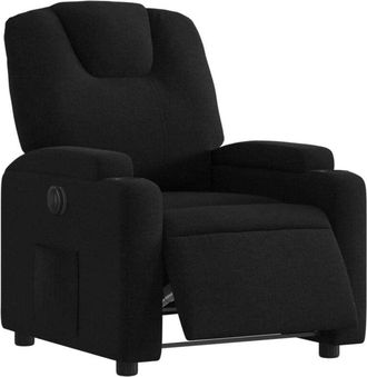 vidaXL Sill&oacute;n Reclinable El&eacute;ctrico De Tela Negro Vidaxl