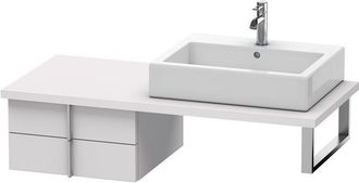 Duravit Duravit Vero Mueble Para Consola, 6578, 2 Cajones, 500mm, Color (frente/cuerpo): Blanco Lila Seda Laca Mate - Ve657808787