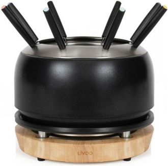 Livoo Juego De Fondue De 1200 W Con 8 Tenedores Negros. - Doc339 - Livoo