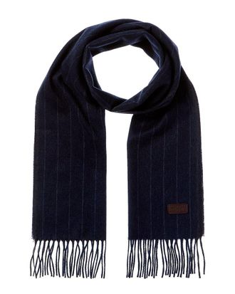 Hickey Freeman Chalk Stripe Cashmere Scarf