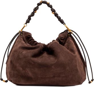 Gianni Chiarini Womens Shoulder Bag Morgana Suede Mocha