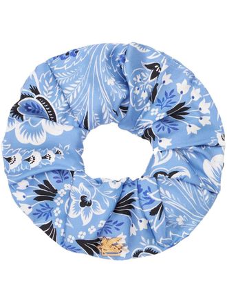 Etro floral-print silk hair band - women - Silk - One Size - Blue