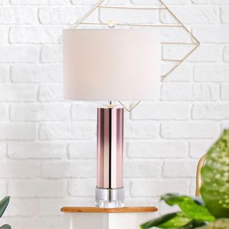 Jonathan Y Designs Edward 27 Glass /Crystal LED Table Lamp