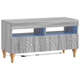 vidaXL Mueble De Tv Led Sonoma Gris Madera De Ingenier&iacute;a Vidaxl