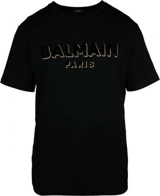 Balmain Oversized T-shirt - Heren - T-shirts - Zwart - L - Katoen - Tops