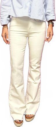 Hidden Jeans High Rise Long Flare Jeans In Sea Salt