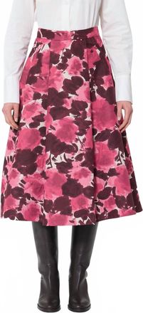 Tara Jarmon Joe Midi Skirt In Craie