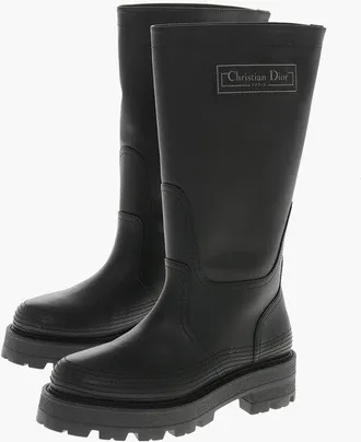 Dior Leather Mid Boots D-SCOTS with Lug Sole size 40