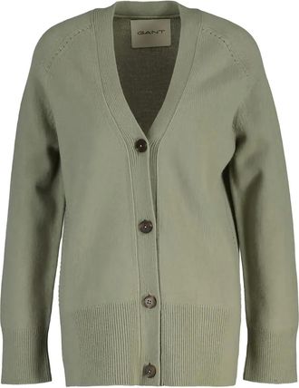 GANT Vest met V-hals - Groen