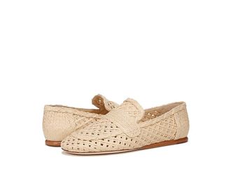 Vince Davis Raffia Womens Flat Shoes Natural Beige Raffia : 9.5 M, Leather