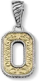 Samuel B. Two-Tone Initial Pendant in Silver/gold O at Nordstrom Rack