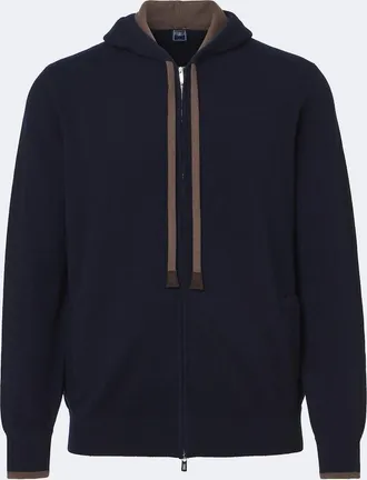 Fedeli Cashmere zip-up hoodie
