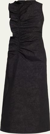 Ulla Johnson Demetria Ruffled Taffeta Midi Dress
