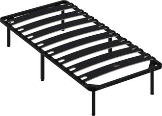 HOMCOM Estructura de cama 90x190x33 cm negro