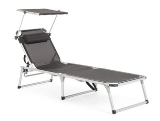 BIZZOTTO Tumbona aluminio reclinable antracita