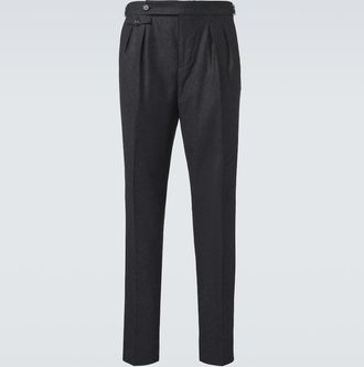 Brunello Cucinelli Virgin wool flannel slim pants