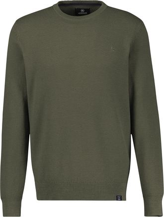 Lerros Strickpullover LERROS, Herren, Gr. XXL, nordic olive, Strick, Obermaterial: 100% Baumwolle, unifarben, regular fit normal, Rundhals, Rippb&uuml;ndchen, Pul
