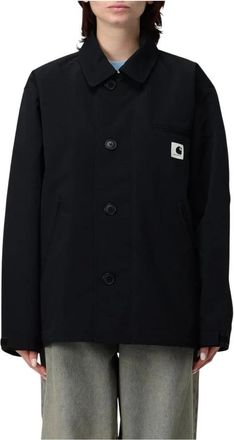 Carhartt Work in Progress Jassen, Dames, Zwart, L, Buttoned Jacket