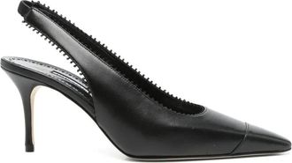 Manolo Blahnik 70mm slingback pumps - Zwart