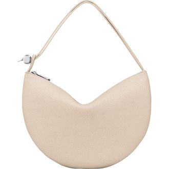 Longchamp Le Roseau Leather Wristlet Clutch in Paper at Nordstrom