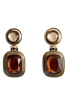 Mango Mixed Resin Drop Earrings in Gold at Nordstrom