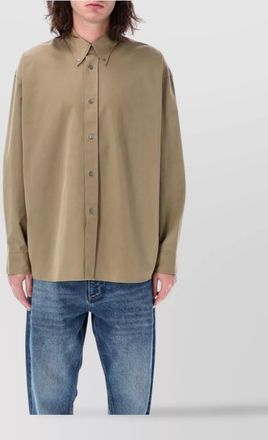 STUDIO NICHOLSON relaxed fit long sleeve shirt with button-down collar