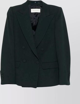 Dries Van Noten double breasted jacket flap pockets