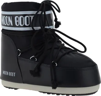 Moon Boot Womens Icon Low Boots Black Upper: Nylon; Sole: Rubber