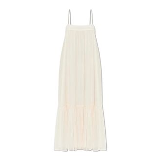 Rotate ROTATE Birger Christensen, Maxi Dresses, female, Pink, Size: XS Oversized Slip Dress