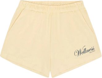 Sporty & Rich Avenue Disco Short - Dames - Bermuda - Beige - L - Korte Broeken