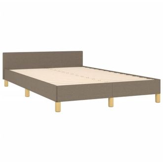 vidaXL Estructura De Cama Sin Colch&oacute;n Tela Gris Taupe 120x190 Cm Vidaxl