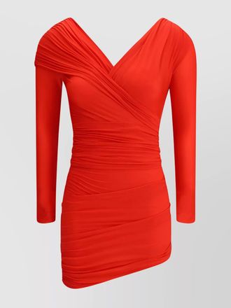 Balenciaga draped mini dress