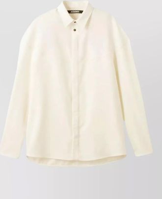 Jacquemus atelier shirt long sleeves curved hem