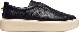 Henderson Baracco slip-on leather sneakers - women - Rubber/Calf Leather/Calf Leather - 36.5 - Black