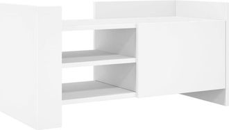 vidaXL Vidaxl - Mueble de tv madera de ingeniería blanco 80x35x40 cm