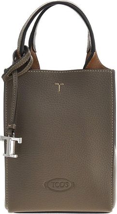 Tod's Grained leather micro tote bag Woman One Size