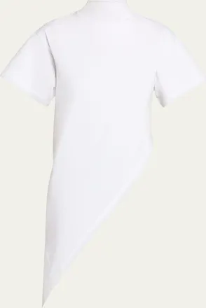 Alaia Short-Sleeve Asymmetric Triangle T-Shirt