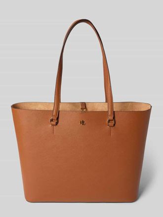 Lauren Ralph Lauren Handtasche mit Label-Applikation Modell KARLY in Cognac, Gr&ouml;&szlig;e 1
